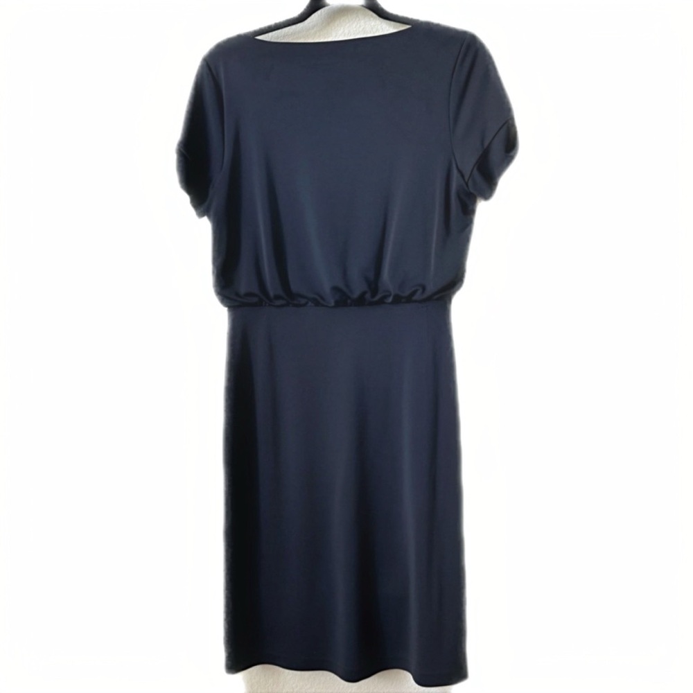 Slit Sleeve Matte Jersey Sheath Dress